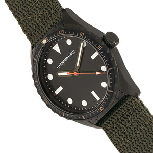 Morphic M69 Series Canvas-Band Watch - Black/Olive - MPH6906