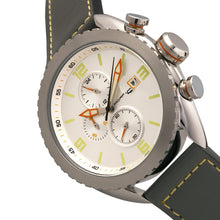 Load image into Gallery viewer, Morphic M64 Series Chronograph Leather-Band Watch w/ Date - Silver/Grey - MPH6401