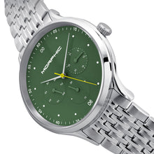 Load image into Gallery viewer, Morphic M65 Series Bracelet Watch w/Day/Date - Silver/Green - MPH6502