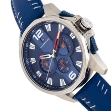 Load image into Gallery viewer, Morphic M82 Series Chronograph Leather-Band Watch w/Date - Silver/Blue - MPH8203