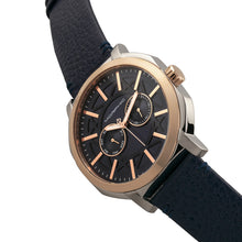 Load image into Gallery viewer, Morphic M62 Series Leather-Band Watch w/Day/Date - Rose Gold/Navy - MPH6206