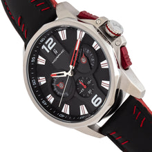 Load image into Gallery viewer, Morphic M82 Series Chronograph Leather-Band Watch w/Date - Silver/Black - MPH8202