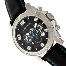 Load image into Gallery viewer, Morphic M73 Series Chronograph Leather-Band Watch - Silver/Black - MPH7302