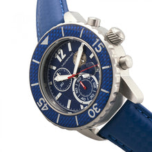 Load image into Gallery viewer, Morphic M51 Series Chronograph Leather-Band Watch w/Date - Silver/Blue - MPH5107
