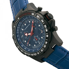 Load image into Gallery viewer, Morphic M36 Series Leather-Band Chronograph Watch - Black/Blue - MPH3606