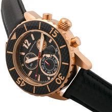 Load image into Gallery viewer, Morphic M51 Series Chronograph Leather-Band Watch w/Date - Rose Gold/Black - MPH5103