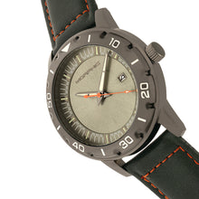 Load image into Gallery viewer, Morphic M71 Series Leather-Band Watch w/Date - Gunmetal/Forest Green - MPH7106
