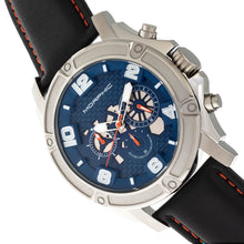 Load image into Gallery viewer, Morphic M73 Series Chronograph Leather-Band Watch - Silver/Blue - MPH7303