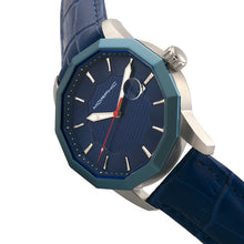 Load image into Gallery viewer, Morphic M56 Series Leather-Band Watch w/Date - Silver/Blue - MPH5602
