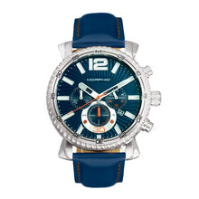 Load image into Gallery viewer, Morphic M89 Series Chronograph Leather-Band Watch w/Date - Blue - MPH8903