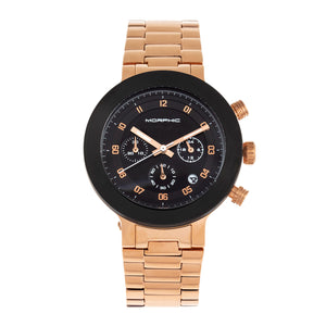 Morphic M78 Series Chronograph Bracelet Watch - Rose Gold/Black - MPH7806