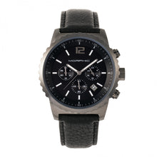 Load image into Gallery viewer, Morphic M67 Series Chronograph Leather-Band Watch w/Date - Gunmetal/Black - MPH6704
