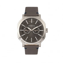 Load image into Gallery viewer, Morphic M62 Series Leather-Band Watch w/Day/Date - Silver/Grey - MPH6203