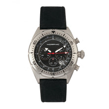 Load image into Gallery viewer, Morphic M53 Series Chronograph Fiber-Weaved Leather-Band Watch w/Date - Silver/Black - MPH5301