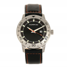 Load image into Gallery viewer, Morphic M71 Series Leather-Band Watch w/Date - Silver/Black - MPH7101