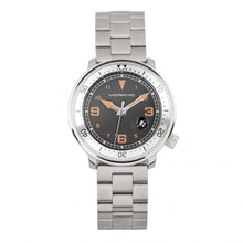 Load image into Gallery viewer, Morphic M74 Series Bracelet Watch w/Magnified Date Display - Gunmetal/Silver/Brown - MPH7402