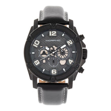 Load image into Gallery viewer, Morphic M73 Series Chronograph Leather-Band Watch - Black - MPH7306