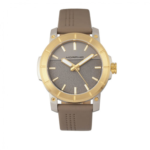 Morphic M54 Series Leather-Band Chronograph Watch - MPH5403