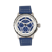 Load image into Gallery viewer, Morphic M61 Series Chronograph Leather-Band Watch w/Date - Silver/Blue - MPH6102
