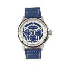 Load image into Gallery viewer, Morphic M61 Series Chronograph Leather-Band Watch w/Date - Silver/Blue - MPH6102