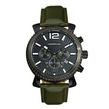 Load image into Gallery viewer, Morphic M89 Series Chronograph Leather-Band Watch w/Date - Olive/Black - MPH8905