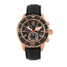 Load image into Gallery viewer, Morphic M51 Series Chronograph Leather-Band Watch w/Date - Rose Gold/Black - MPH5103
