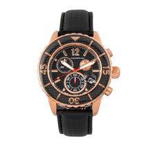 Load image into Gallery viewer, Morphic M51 Series Chronograph Leather-Band Watch w/Date - Rose Gold/Black - MPH5103
