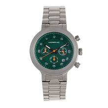 Load image into Gallery viewer, Morphic M78 Series Chronograph Bracelet Watch - Silver/Green - MPH7803
