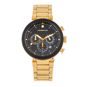 Morphic M87 Series Chronograph Bracelet Watch w/Date - Gold/Black - MPH8705