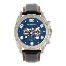 Load image into Gallery viewer, Morphic M73 Series Chronograph Leather-Band Watch - Silver/Blue - MPH7303
