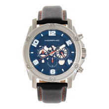 Load image into Gallery viewer, Morphic M73 Series Chronograph Leather-Band Watch - Silver/Blue - MPH7303