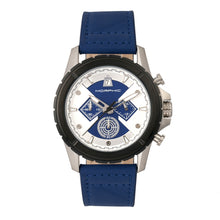 Load image into Gallery viewer, Morphic M57 Series Chronograph Leather-Band Watch - Silver/Blue - MPH5702