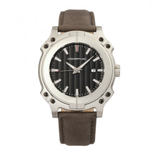 Load image into Gallery viewer, Morphic M68 Series Leather-Band Watch w/ Date - Silver/Grey - MPH6802
