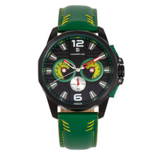 Load image into Gallery viewer, Morphic M82 Series Chronograph Leather-Band Watch w/Date - Black/Green - MPH8206