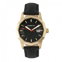 Load image into Gallery viewer, Morphic M56 Series Leather-Band Watch w/Date - Gold/Black - MPH5603