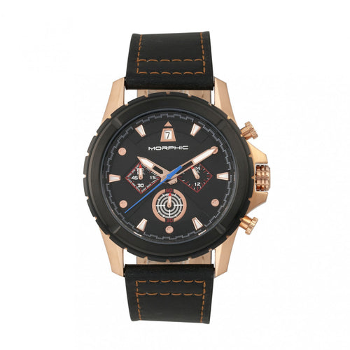 Morphic M57 Series Chronograph Leather-Band Watch - MPH5705