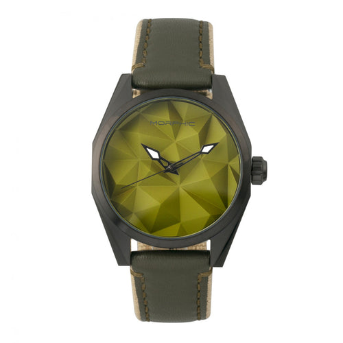 Morphic M59 Series Leather-Overlaid Canvas-Band Watch - MPH5906