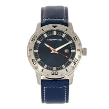 Load image into Gallery viewer, Morphic M71 Series Leather-Band Watch w/Date - Silver/Blue - MPH7102