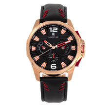 Load image into Gallery viewer, Morphic M82 Series Chronograph Leather-Band Watch w/Date - Rose Gold/Black - MPH8204