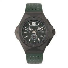 Load image into Gallery viewer, Morphic M55 Series Chronograph Leather-Band Watch w/Date - Black/Green - MPH5505
