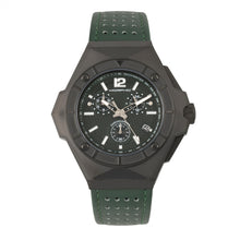Load image into Gallery viewer, Morphic M55 Series Chronograph Leather-Band Watch w/Date - Black/Green - MPH5505