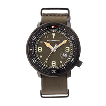 Load image into Gallery viewer, Morphic M58 Series Nato Leather-Band Watch w/ Date - Black/Olive - MPH5806