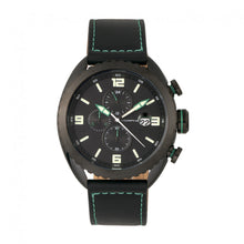 Load image into Gallery viewer, Morphic M64 Series Chronograph Leather-Band Watch w/ Date - Black/Green - MPH6405