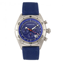 Load image into Gallery viewer, Morphic M53 Series Chronograph Fiber-Weaved Leather-Band Watch w/Date - Silver/Blue - MPH5303