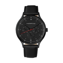 Load image into Gallery viewer, Morphic M65 Series Leather-Band Watch w/Day/Date - Black - MPH6507