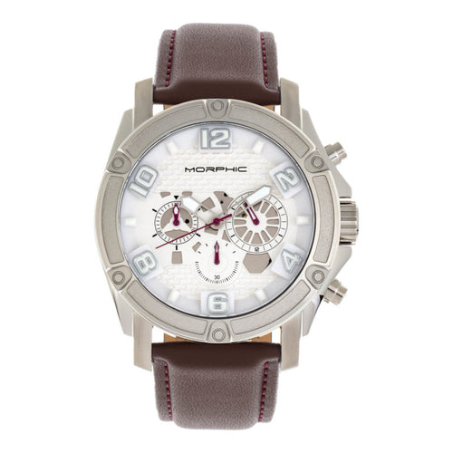 Morphic M73 Series Chronograph Leather-Band Watch - MPH7301