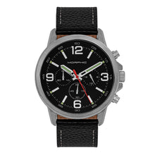 Load image into Gallery viewer, Morphic M86 Series Chronograph Leather-Band Watch - Silver/Black - MPH8602