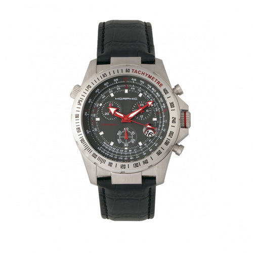 Morphic M36 Series Leather-Band Chronograph Watch - MPH3604