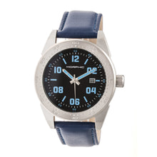Load image into Gallery viewer, Morphic M63 Series Leather-Band Watch w/Date - Black/Blue - MPH6308

