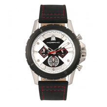 Load image into Gallery viewer, Morphic M57 Series Chronograph Leather-Band Watch - Silver/Black - MPH5701
